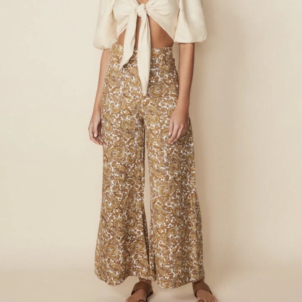 Faithful The Brand MANUELA Pants in La Medina Paisley Size 4